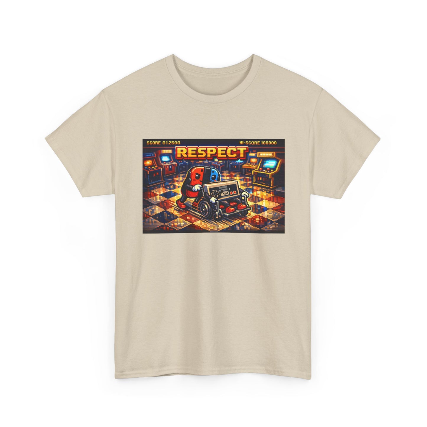 Respect Arcade T-Shirt — Retro Gaming Pinball Design