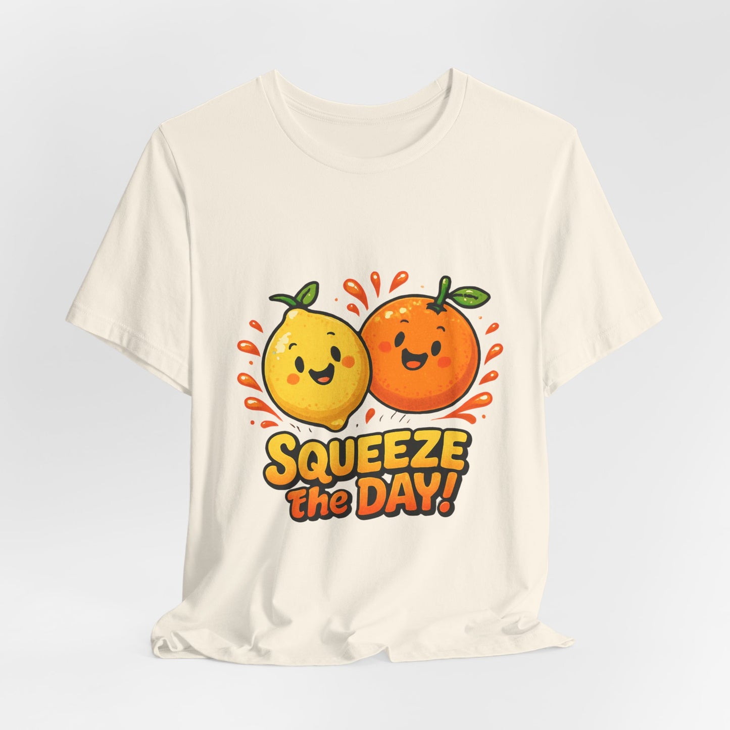 Squeeze the Day Tee | Cute Orange Lemon Illustration, Fruit Pun Shirt
