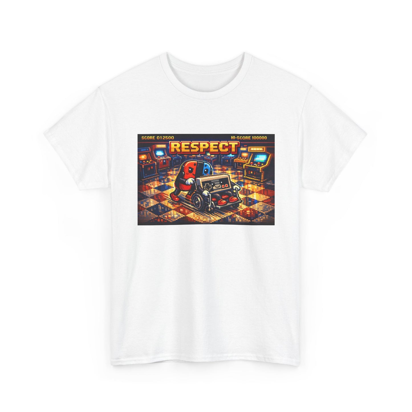 Respect Arcade T-Shirt — Retro Gaming Pinball Design