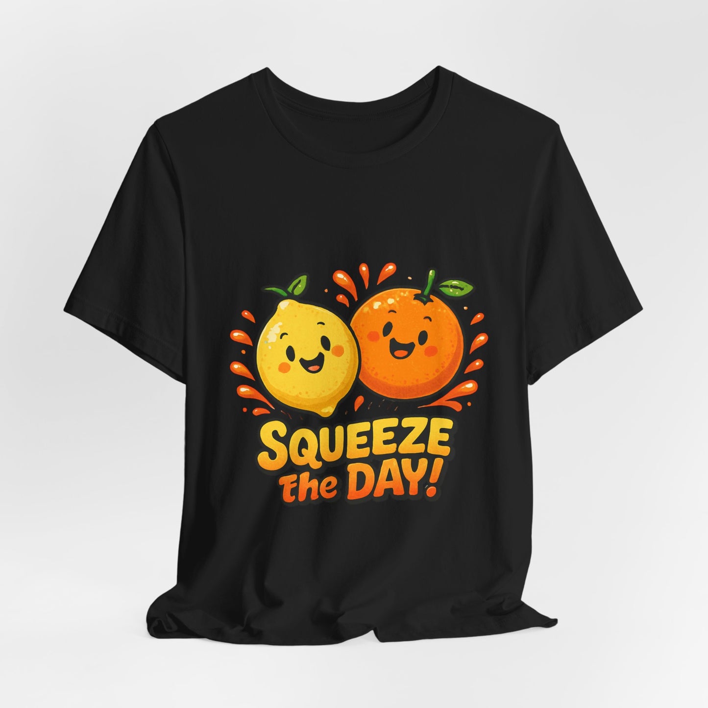 Squeeze the Day Tee | Cute Orange Lemon Illustration, Fruit Pun Shirt