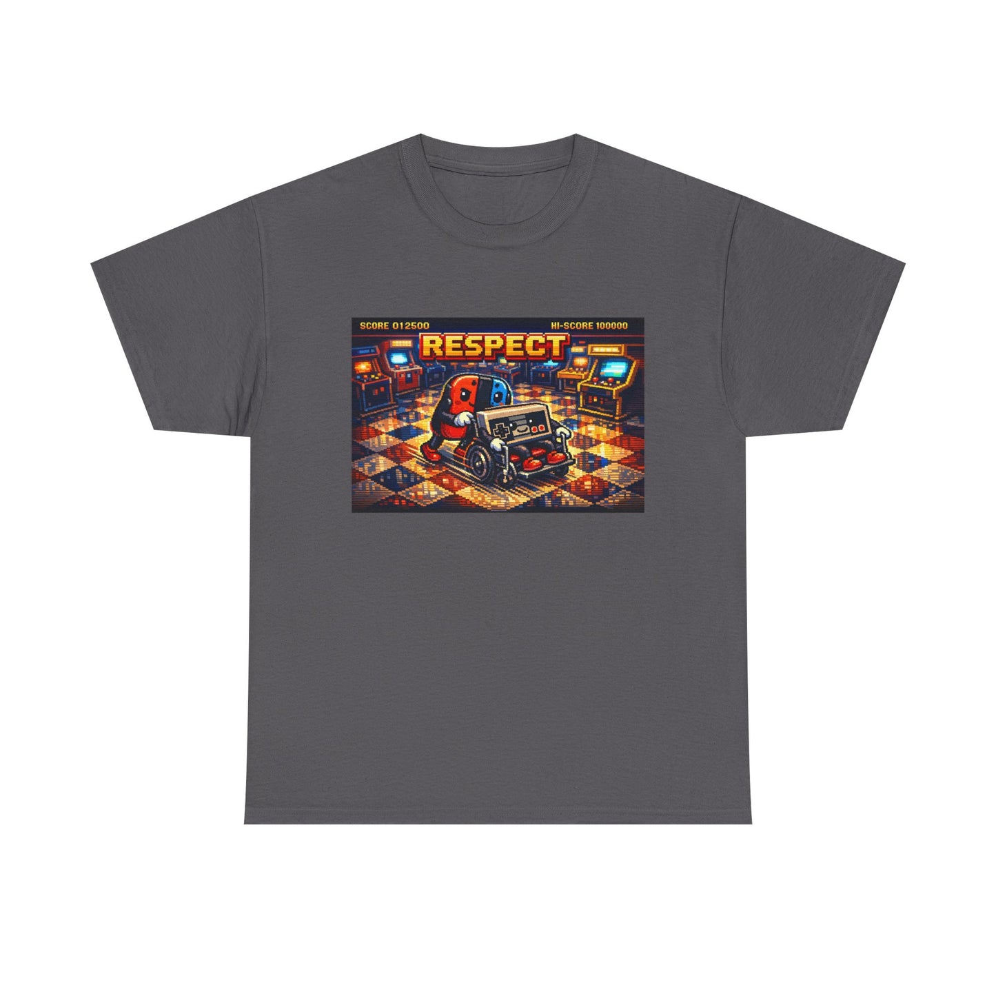 Respect Arcade T-Shirt — Retro Gaming Pinball Design
