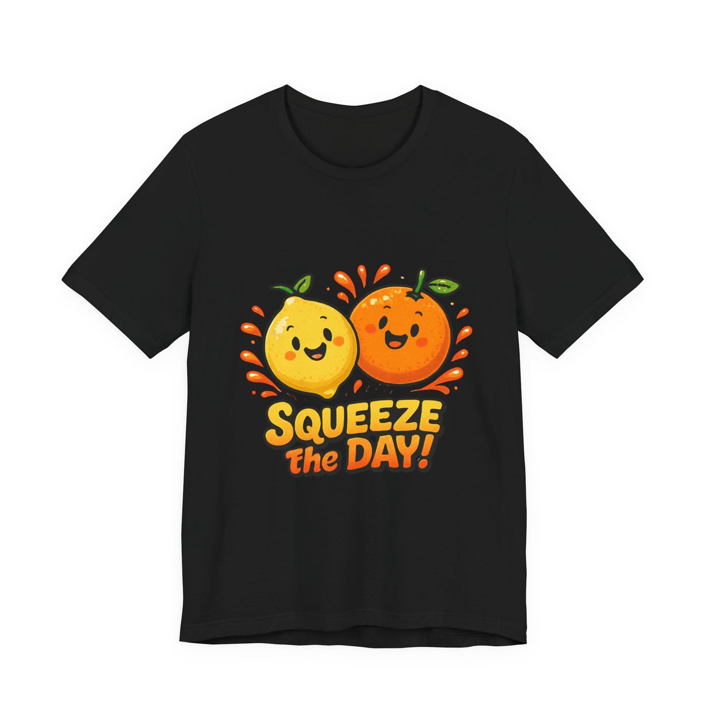 Squeeze the Day Tee | Cute Orange Lemon Illustration, Fruit Pun Shirt