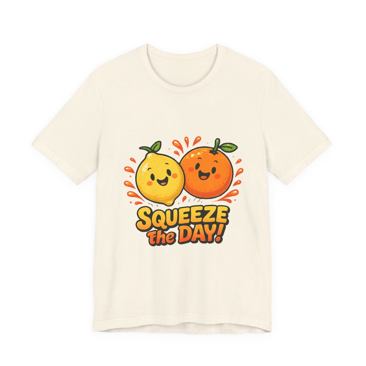 Squeeze the Day Tee | Cute Orange Lemon Illustration, Fruit Pun Shirt