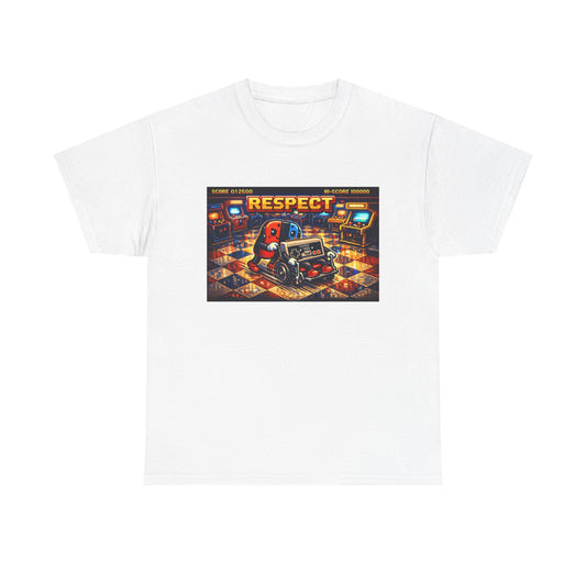 Respect Arcade T-Shirt — Retro Gaming Pinball Design