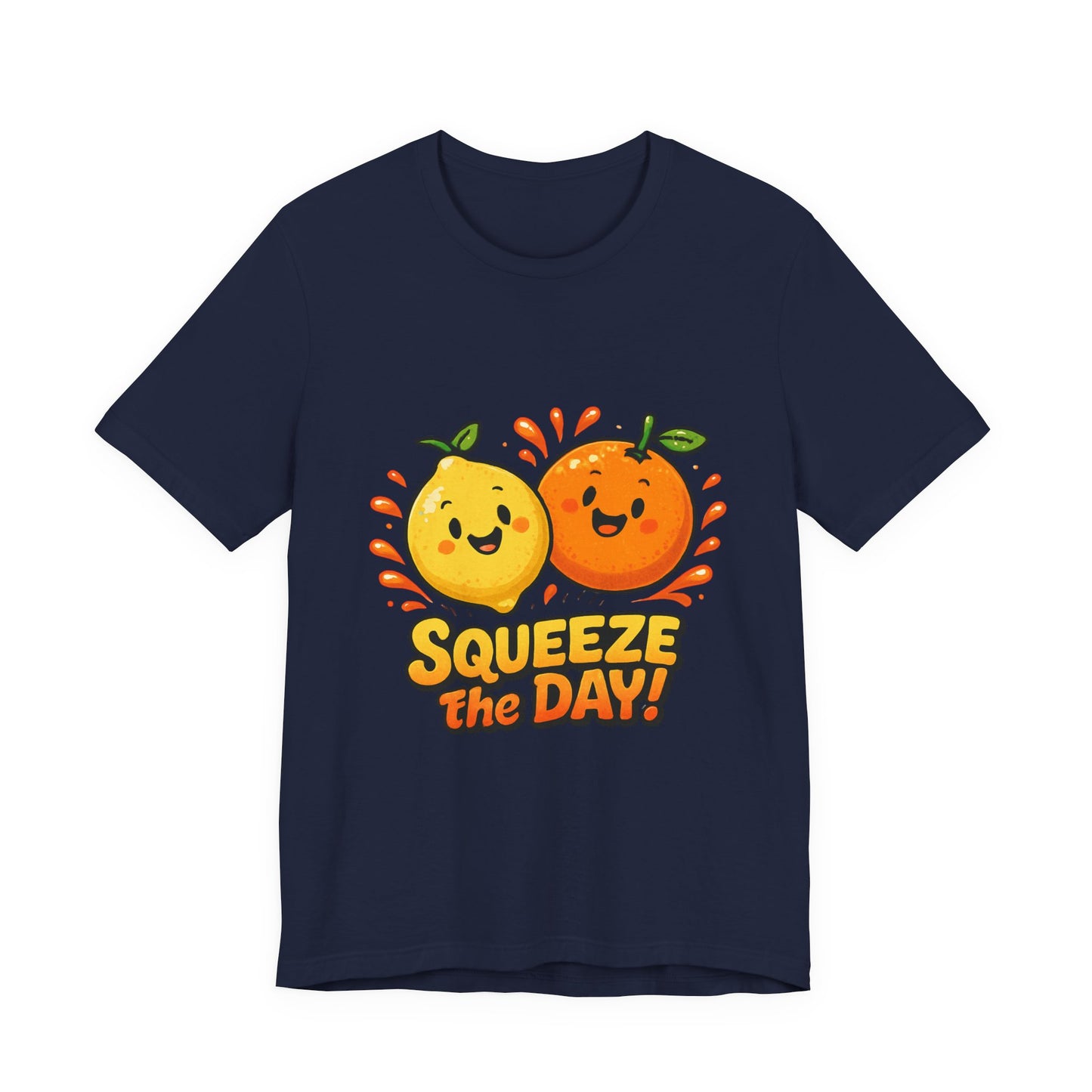 Squeeze the Day Tee | Cute Orange Lemon Illustration, Fruit Pun Shirt