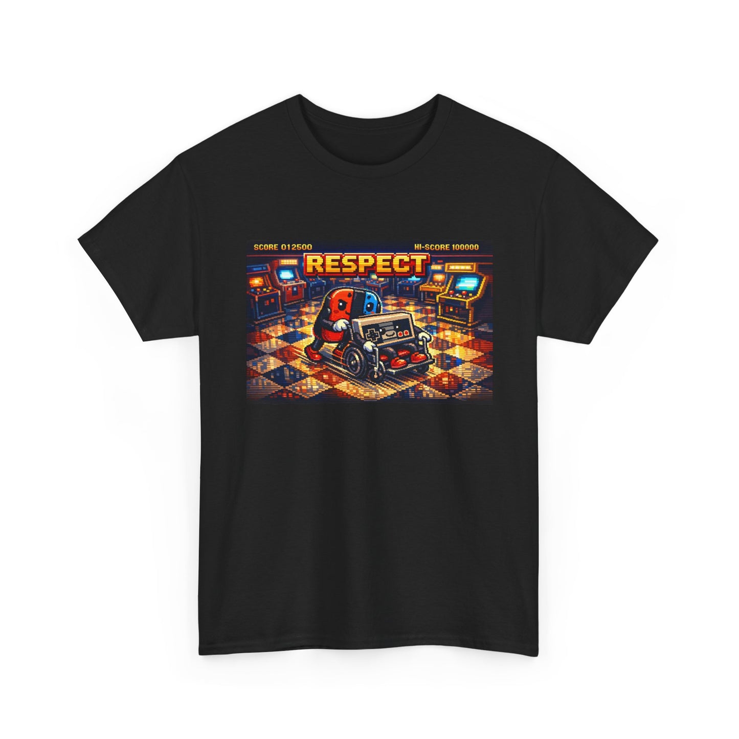 Respect Arcade T-Shirt — Retro Gaming Pinball Design