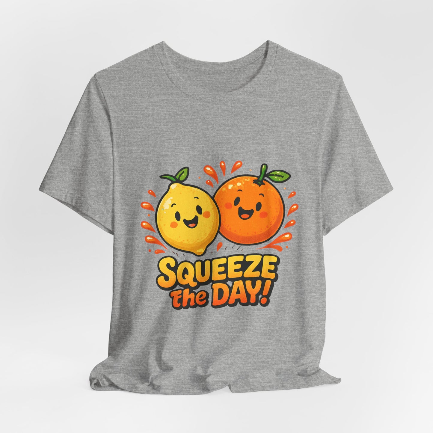 Squeeze the Day Tee | Cute Orange Lemon Illustration, Fruit Pun Shirt