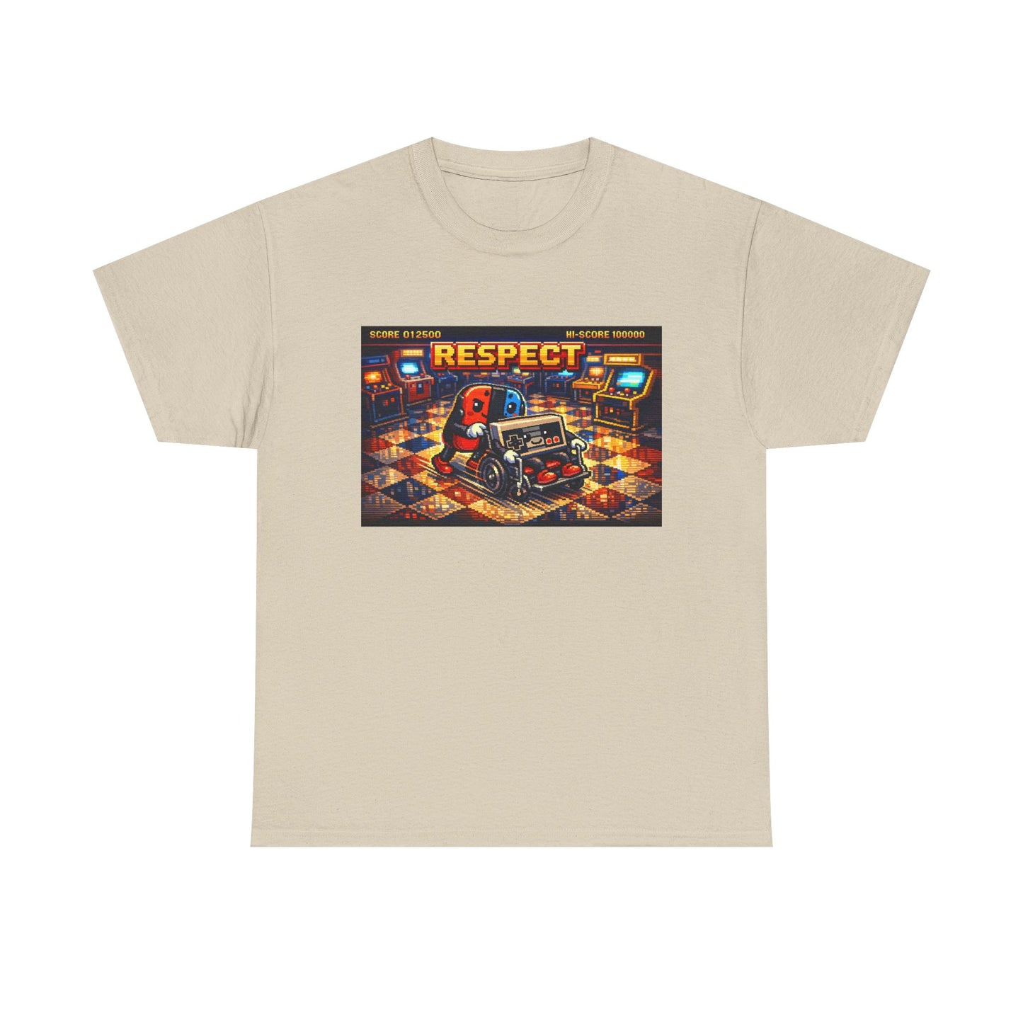 Respect Arcade T-Shirt — Retro Gaming Pinball Design