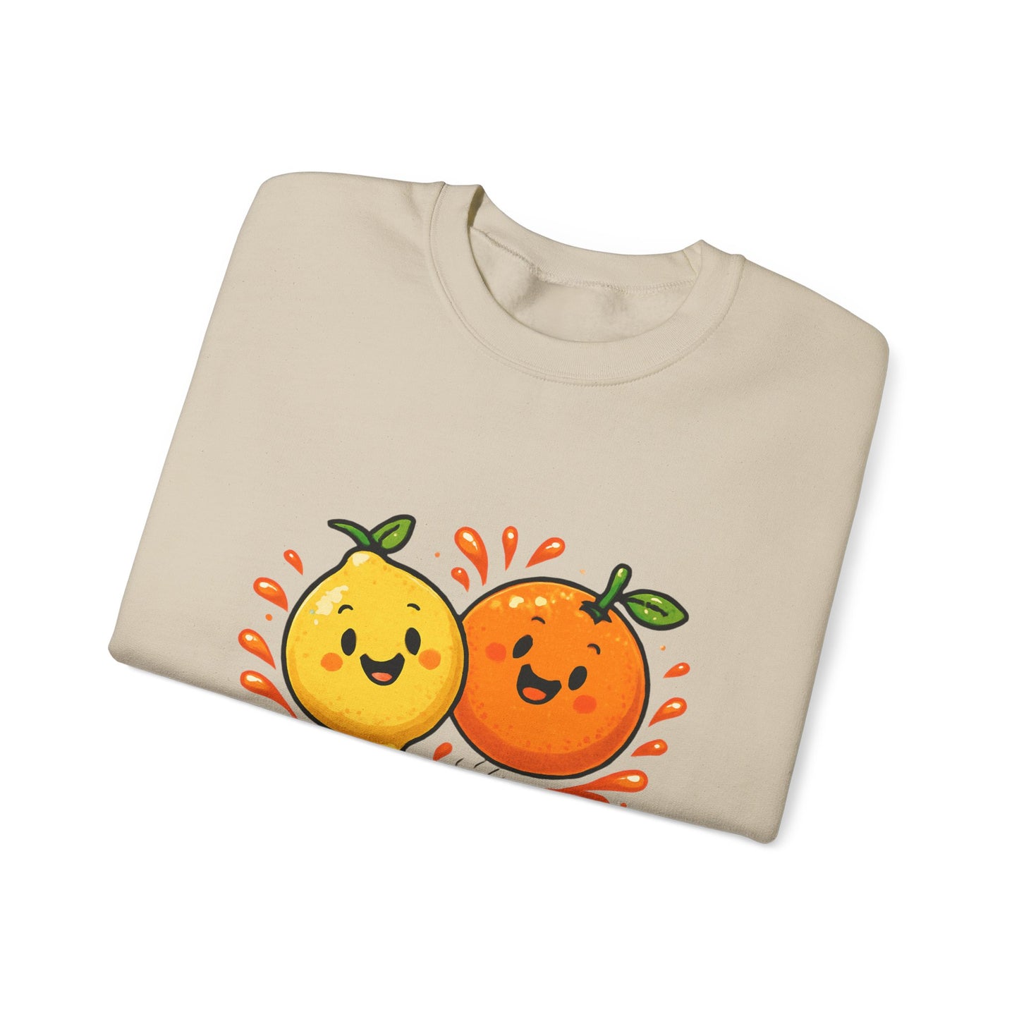 Squeeze the Day citrus friends Sweatshirt | Cute Orange Lemon graphic
