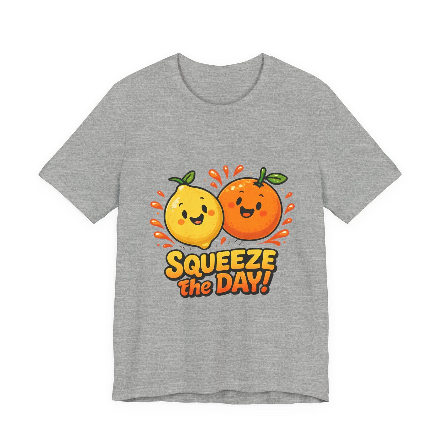 Squeeze the Day Tee | Cute Orange Lemon Illustration, Fruit Pun Shirt