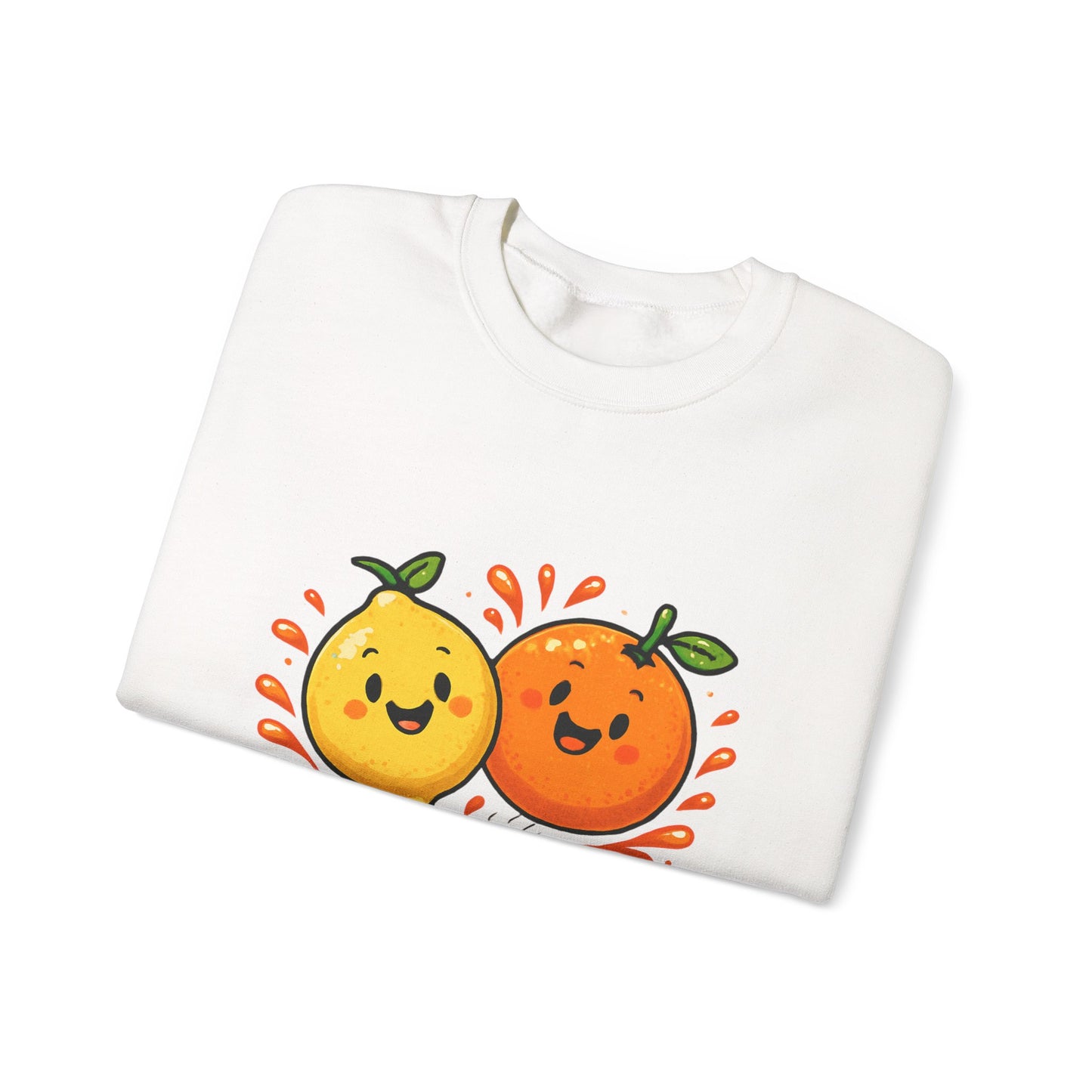Squeeze the Day citrus friends Sweatshirt | Cute Orange Lemon graphic