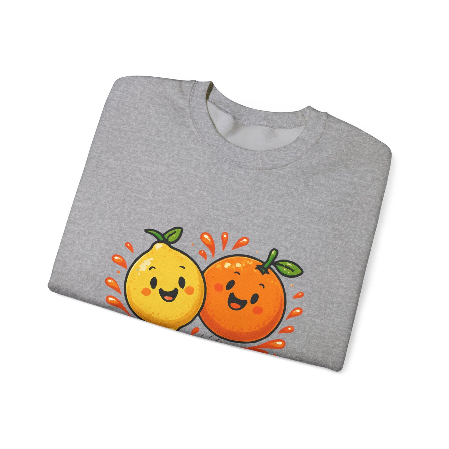 Squeeze the Day citrus friends Sweatshirt | Cute Orange Lemon graphic