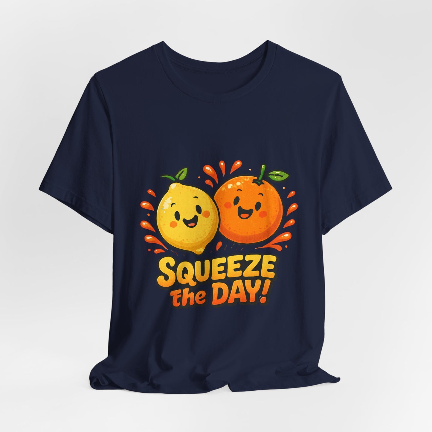 Squeeze the Day Tee | Cute Orange Lemon Illustration, Fruit Pun Shirt