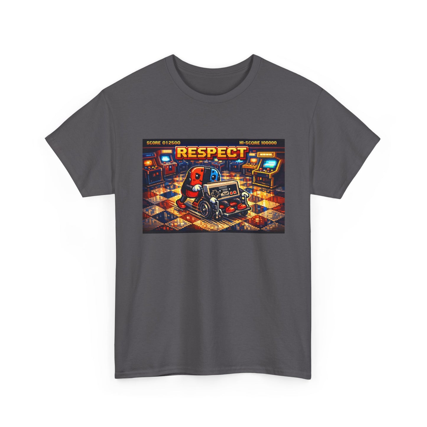 Respect Arcade T-Shirt — Retro Gaming Pinball Design