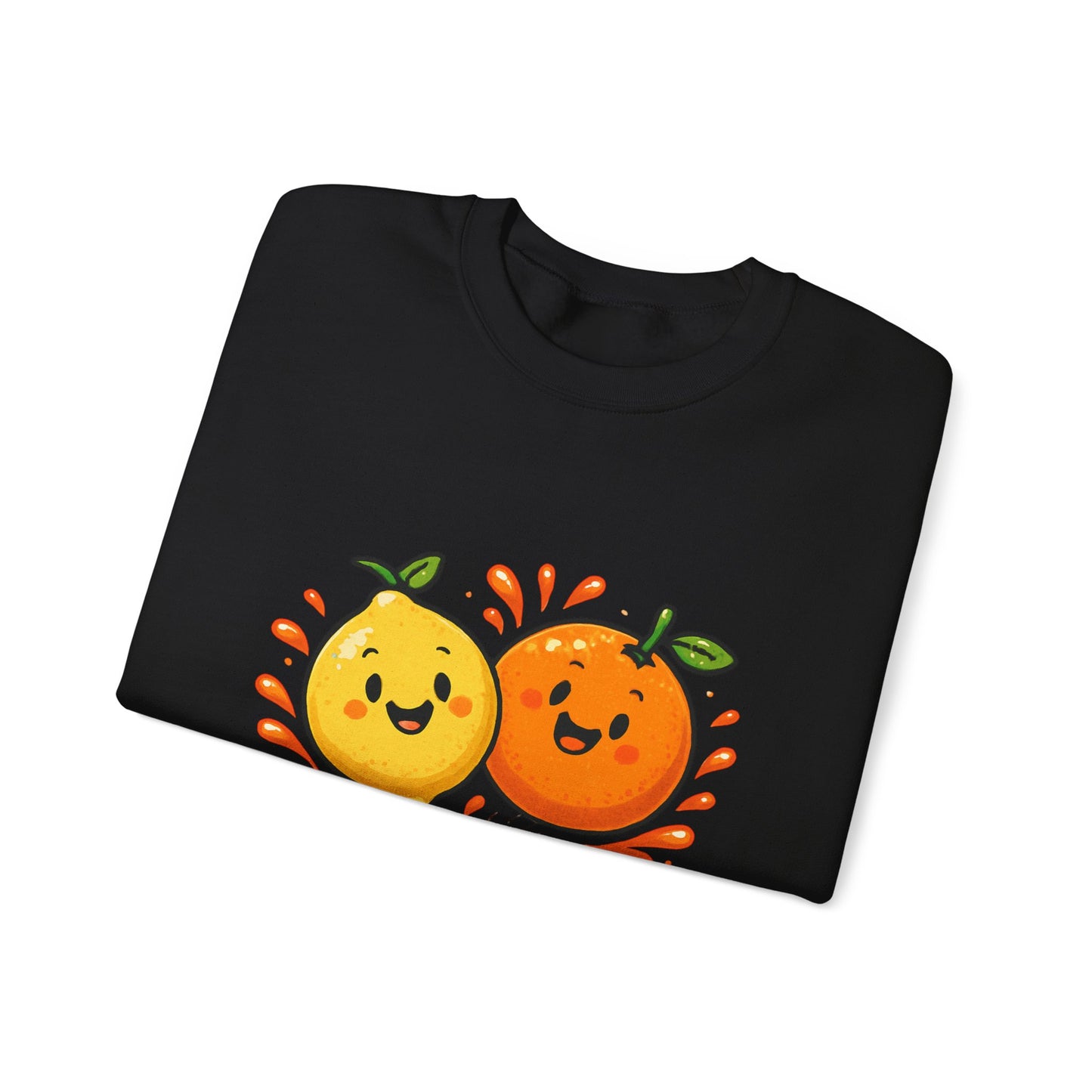 Squeeze the Day citrus friends Sweatshirt | Cute Orange Lemon graphic
